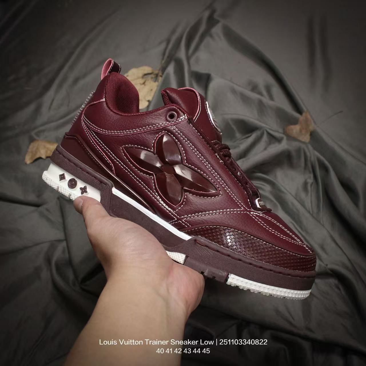 Louis Vuitton LV Trainer Wine Red