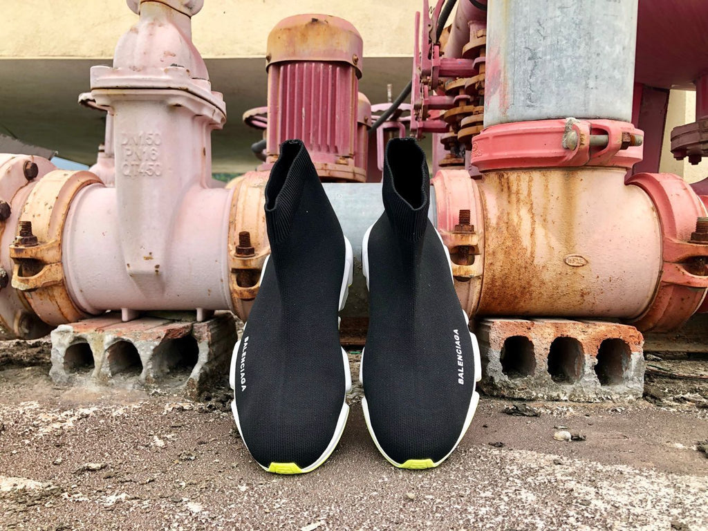 Balenciaga Speed Black and Yellow