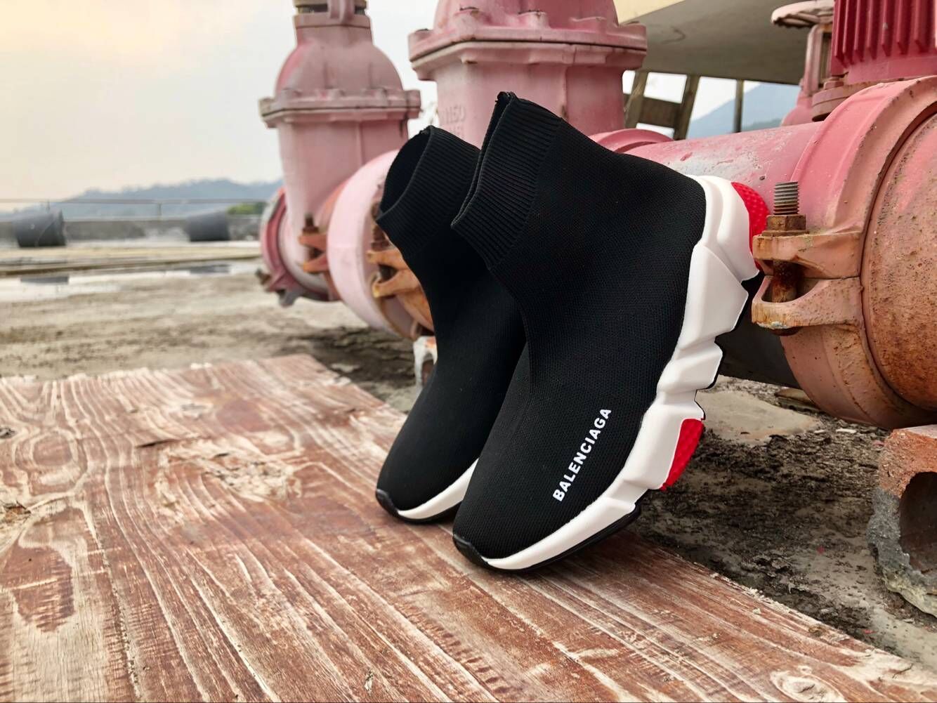 Balenciaga Speed Black and Red