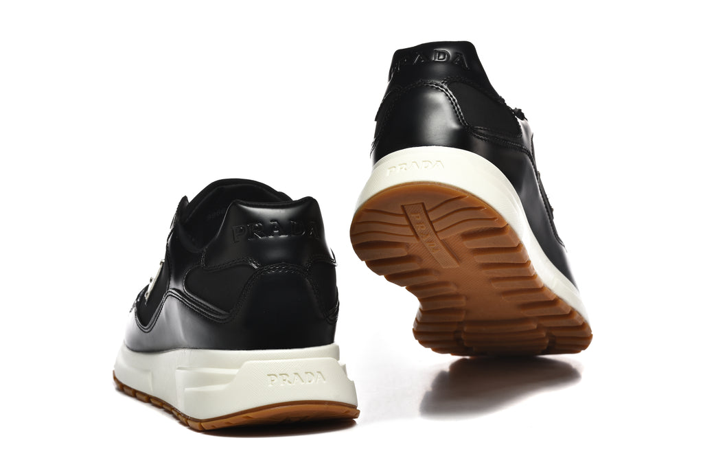 Prada Sneakers Bright Black and White