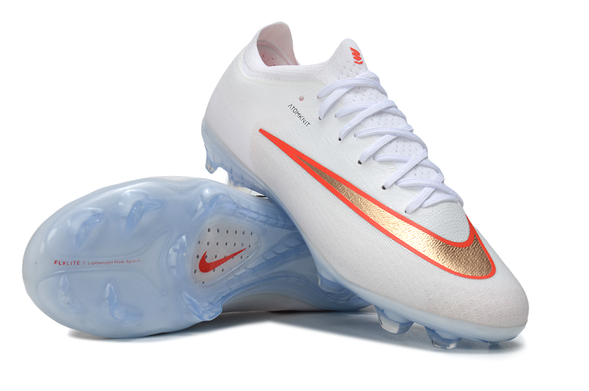 Nike Air Zoom Mercurial Vapor 17 Elite White and Gold