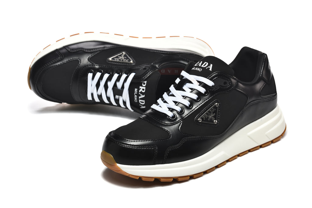Prada Sneakers Bright Black and White