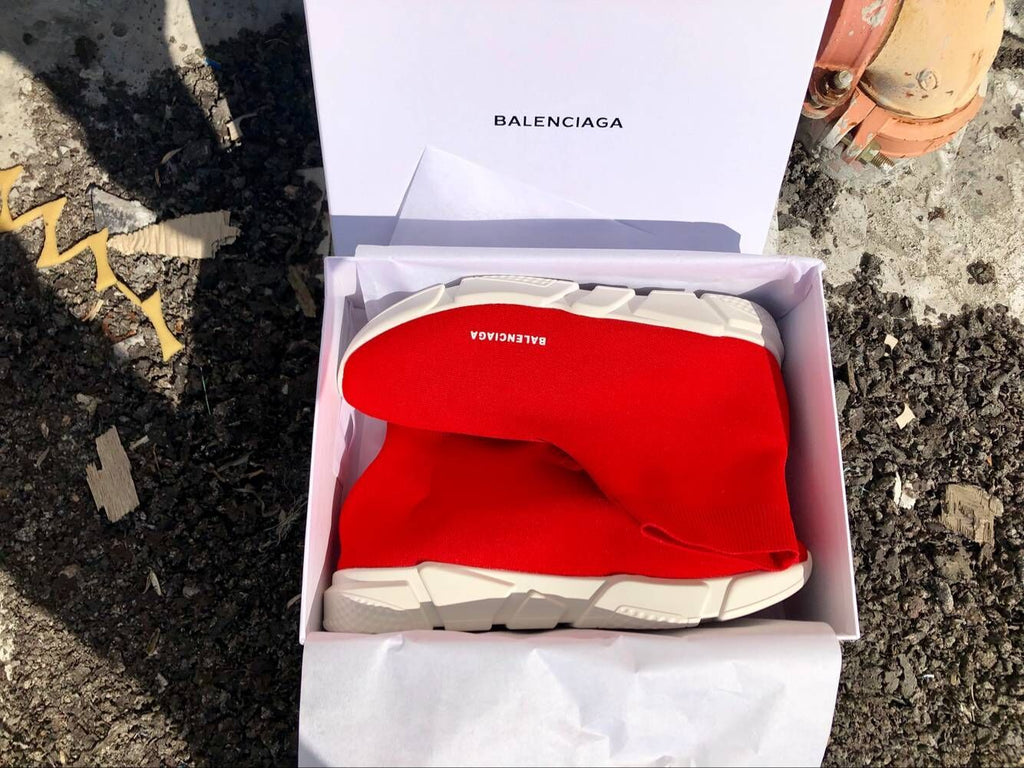 Balenciaga Speed Red and White