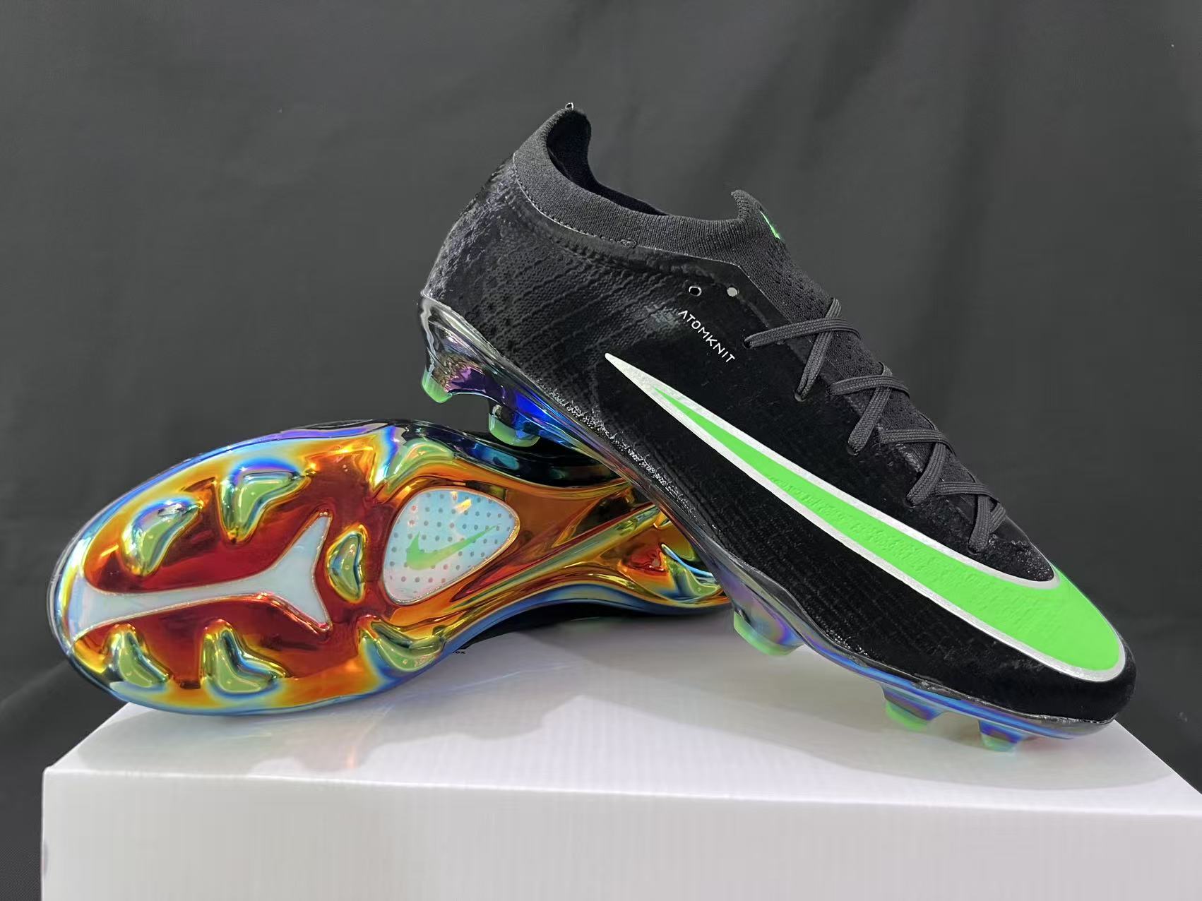 Nike Mercurial Vapor 17 Elite FG Black and Fluo
