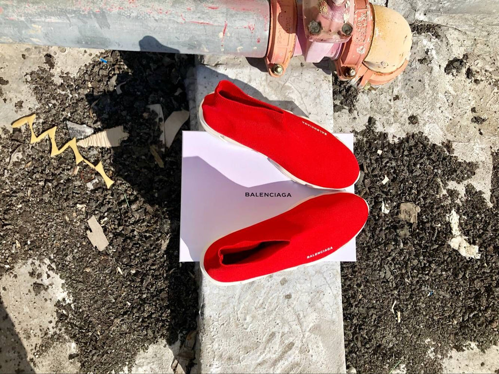 Balenciaga Speed Red and White